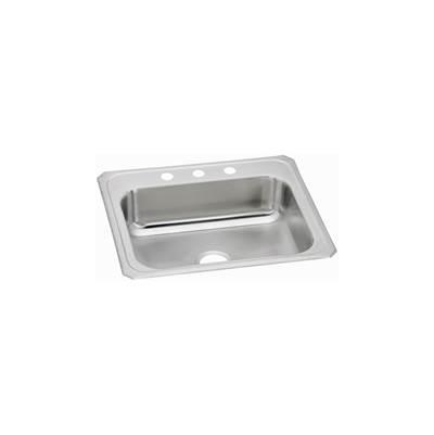 20 Gauge Stainless Steel 31'' x 22'' x 6.875'' Single Bowl Drop-in Kitchen Sink
