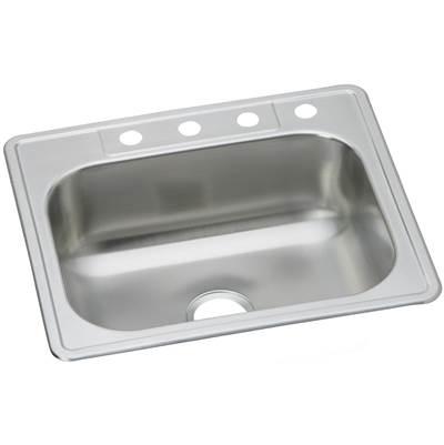 20 Gauge Stainless Steel 33'' x 22'' x 8.0625'' Single Bowl Drop-in Kitchen Sink