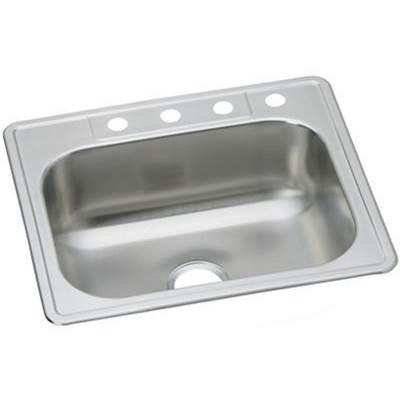 20 Gauge Stainless Steel 33'' x 22'' x 8.0625'' Single Bowl Drop-in Kitchen Sink