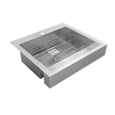 16 Gauge Stainless Steel 29.88'' x 27.25'' x 9.63'' Single Bowl Farmhouse Dart Canyon by Elkay