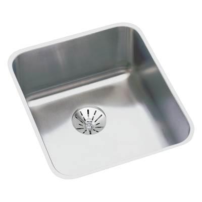 18 Gauge Stainless Steel 16'' x 18.5'' x 4.375'' Single Bowl Undermount Kitchen Sink Kit by Elkay
