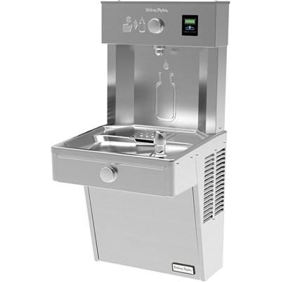 Halsey Taylor HydroBoost Vandal-Resistant Bottle Filling Station & Single ADA Cooler Non-Filtered 8 GPH Stainless