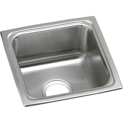 18 Gauge Stainless Steel 15'' x 15'' x 5.5'' Single Bowl Drop-in Bar/Prep Sink