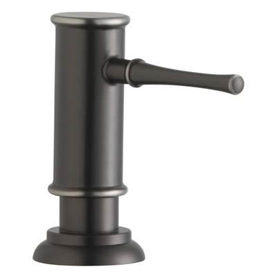 2-1/8'' x 5-1/16'' x 3-1/2'' Soap / Lotion Dispenser, Antique Steel (AS)