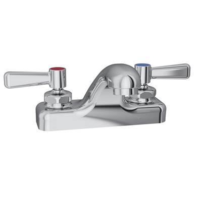 4'' Centerset with Exposed Deck Faucet with Pop-up Drain Integral Spout 2'' Lever Handles by Elkay