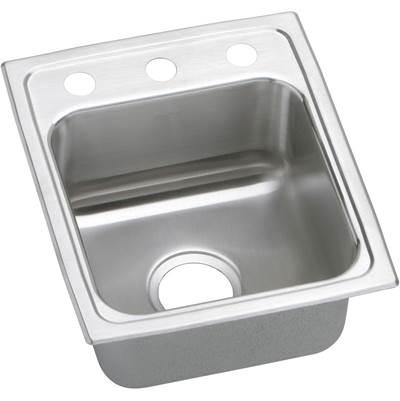 18 Gauge Stainless Steel 13'' x 16'' x 7.625'' Single Bowl Top Mount Kitchen Sink by Elkay