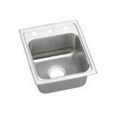 18 Gauge Stainless Steel 13'' x 16'' x 5.5'' Single Bowl Drop-in Kitchen Sink by Elkay