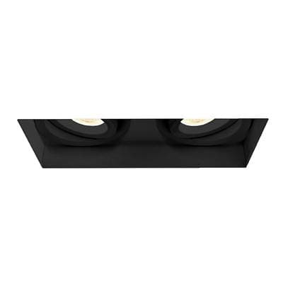 Eurofase Amigo 15W 2 Lights Trimless Gimbal 3500K White - Black by Eurofase