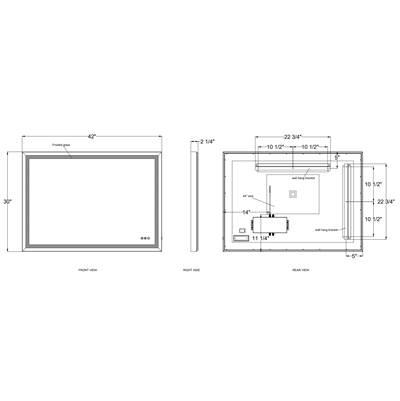 Artell, Mirror , 30'' X 42'', Brushed Silver