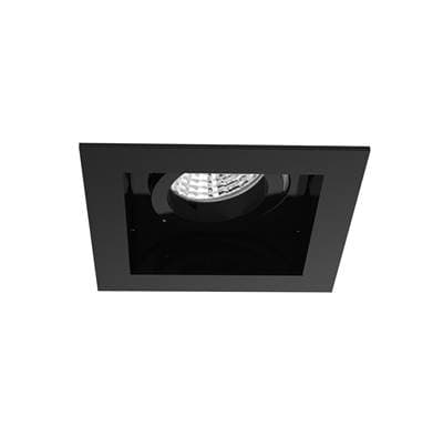 Eurofase Amigo 15W 1 Light Square Trim Gimbal 3000K - Black