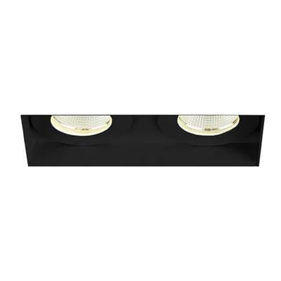 Eurofase Amigo 15W 2 Lights Trimless Downlight 3000K White - Black by Eurofase