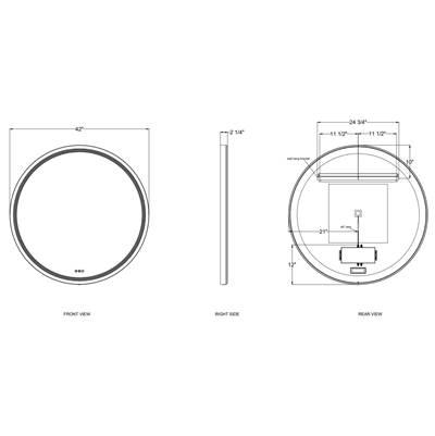 Artell, Mirror , 42'' X 42'', Brushed Gold