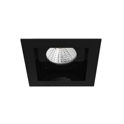 Eurofase Amigo 15W 1 Light Square Trim Downlight 3500K - Black