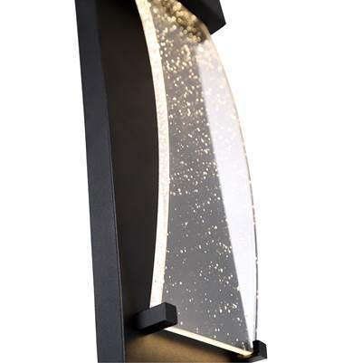 Kabo, Outdoor, 14'', Powder Coat Black, Clear Glass by Eurofase