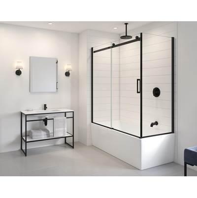 LUNA STAK VANITY/COUNTERTOP NO APRON /39'' WIDE/ROUND/WHITE by Fleurco