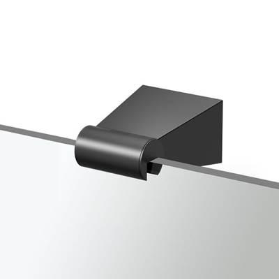 Bleu 30''H Fixed Mounted Rectangle Mirror, Matte Black