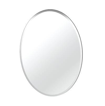 Flush Mount EZ Hanging 32''H Frameless Oval Mirror