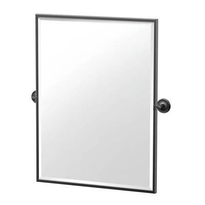 Designer II 25''H Framed Rectangle Mirror Matte Black