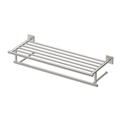 Elevate Minimalist Towel Rack, Satin Nickel