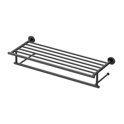 Latitude 24''L Minimalist Towel Rack, Matte Black by Gatco