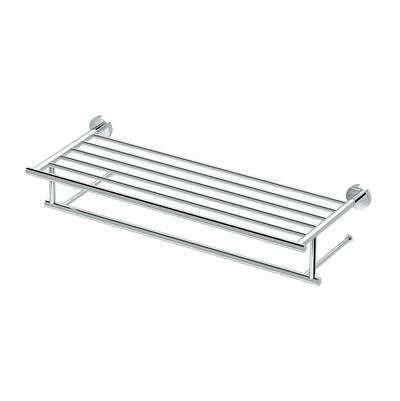 Glam 24''L Minimalist Towel Rack, Chrome
