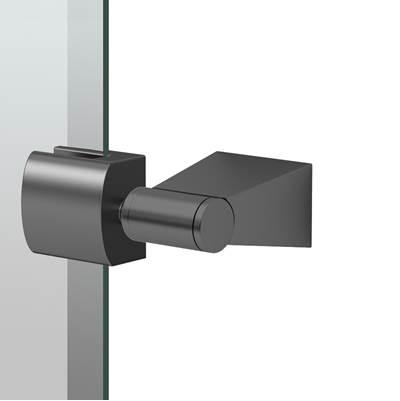 Bleu 31.5''H Frameless Rectangular Mirror, Matte Black by Gatco