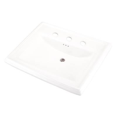 Logan Square Standard Ped Lav 27.38''x21.25'' 8''CC White by Gerber Plumbing