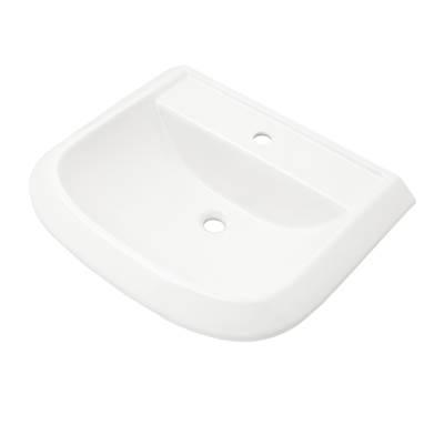 Avalanche Standard Ped Top 25''x21'' Single Hole White