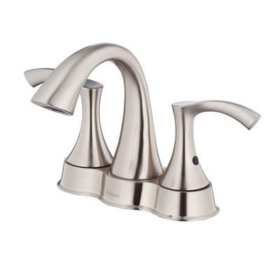 Antioch 2H Centerset Lavatory Faucet w/ 50/50 Touch Down Drain 1.2gpm Brushed Nickel by Gerber Plumbing