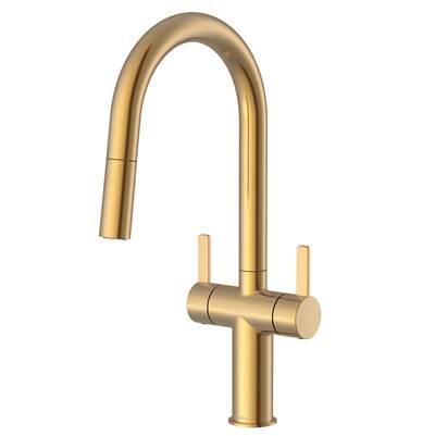 Amalfi 2H Pull-Down Kitchen Faucet w/ SnapBack Retraction 1.75gpm Brushed Bronze
