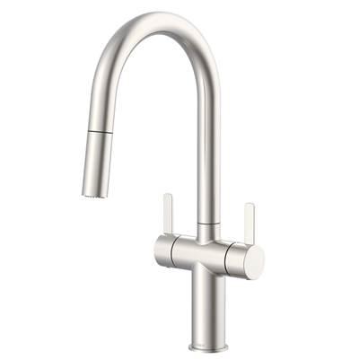 Amalfi 2H Pull-Down Kitchen Faucet w/ SnapBack Retraction 1.75gpm Stainless Steel