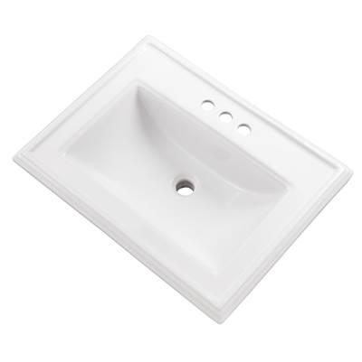 Logan Square S-Rim Lav 23.63''x18.13'' 4''CC White