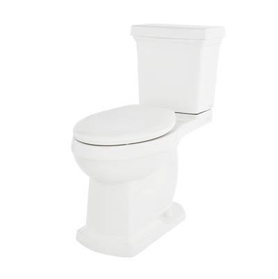 Hinsdale 1.28gpf Simple CT ADA EL 12'' RI Combo: G0021191 Bowl w/ G0028191 Tank White by Gerber Plumbing