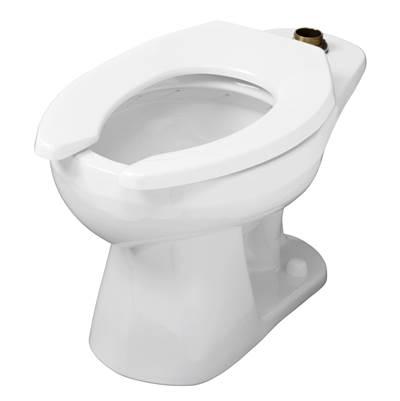 1.1/1.28/1.6gpf Round Front Floor Mounted Top Spud Bowl 1-1/2'' Spud 10'' Rough-In White by Gerber Plumbing