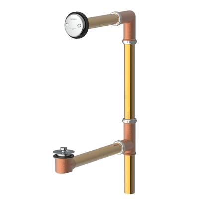 Gerber Classics Lift & Turn Thru-Wall 20 Gauge Drain for Standard Tub with 6 Inch Tailpiece & ''Clean Out Here'' Chrome by Gerber Plumbing