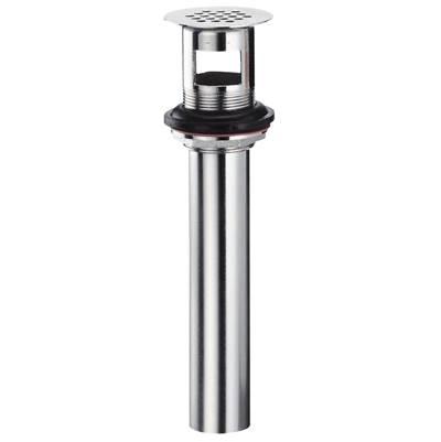 1 1/4'' Metal Grid Strainer Assembly with Overflow Brushed Bronze