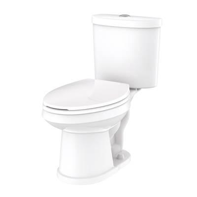 Maxwell SE Dual Flush 1.1/1.6gpf EL 10'' RI Combo: GSE21162 Bowl w/ GDF28195 Tank White