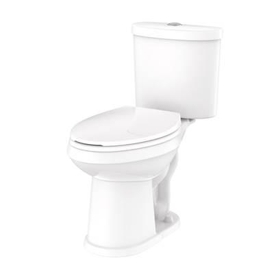 Maxwell SE Dual Flush 1.1/1.6gpf ADA EL 10'' RI Combo: GSE21128 Bowl w/ GDF28195 Tank White by Gerber Plumbing