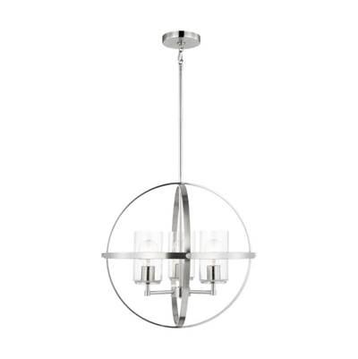 Alturas Three Light Chandelier Brushed Nickel Bulbs Inc