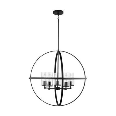 Alturas Five Light Chandelier Midnight Black