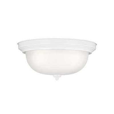 Geary Three Light Flush Mount White Bulbs Inc by Generation Lighting