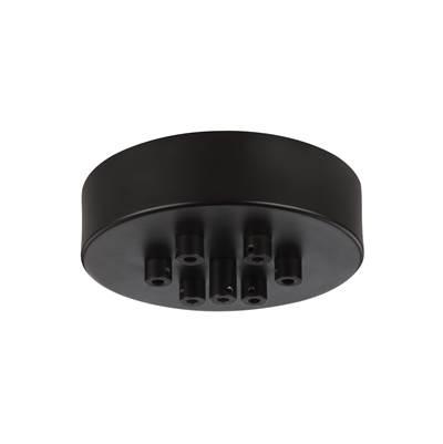 7 - Light Multi-Port Canopy with Swag Hooks Oil Rubbed Bronze
