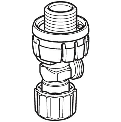 Geberit Angle Stop Valve for Sigma Concealed Cistern 8 Cm, Delta Concealed Cistern 12 Cm, Alpha...