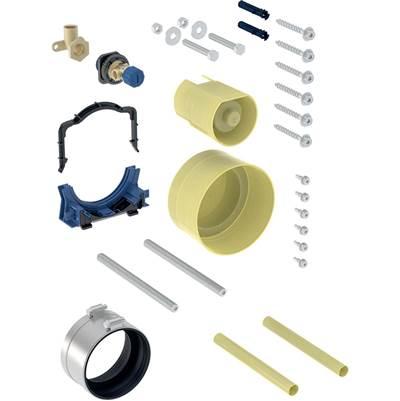 Installation accessories for Geberit Duofix element for wall-hung WC, pipe bracket with fastening distance 49 / 77 mm and with tool-free depth adjustment by Geberit