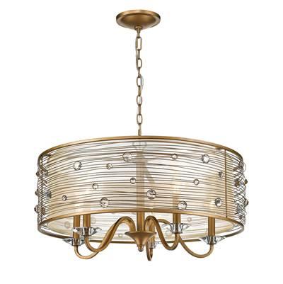 Golden Lighting Joia 5-light Chandelier in Peruvian Gold
