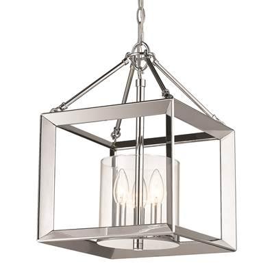 Wry Lighting Smyth 3-light Chandelier in Chrome