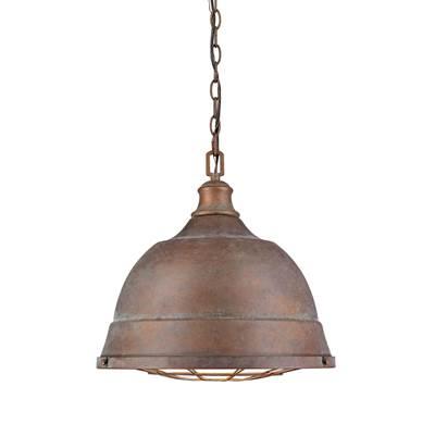 Golden Lighting Bartlett 2-light Pendant in Copper Patina by Golden Lighting