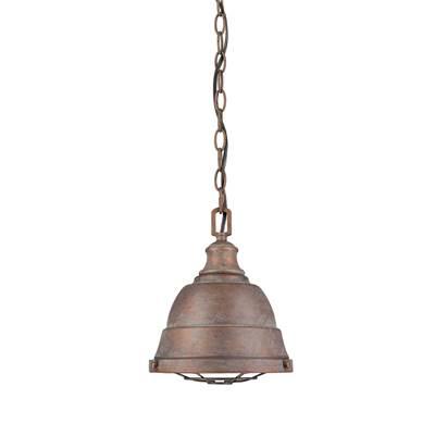 Golden Lighting Bartlett 1-light Pendant in Copper Patina by Golden Lighting