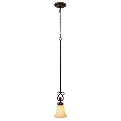 Wry Lighting Torbellino 1-light Pendant in Cordoban Bronze by Golden Lighting