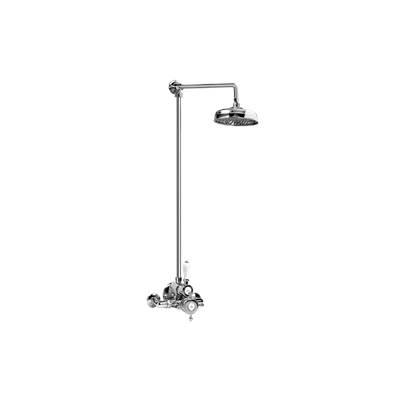 Adley Exposed Thermostatic Shower System (Rough and Trim) by Graff